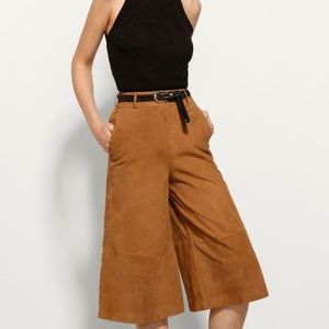 MASSIMO DUTTI Suede Culottes, Small, NWT